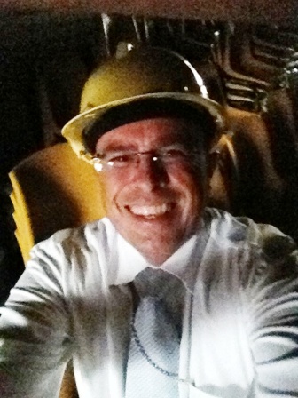 Colvin in hardhat